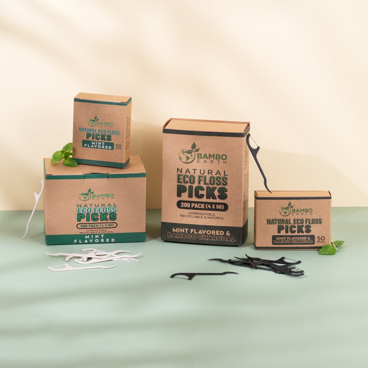 Floss Picks Mint 50 Pack (BG)