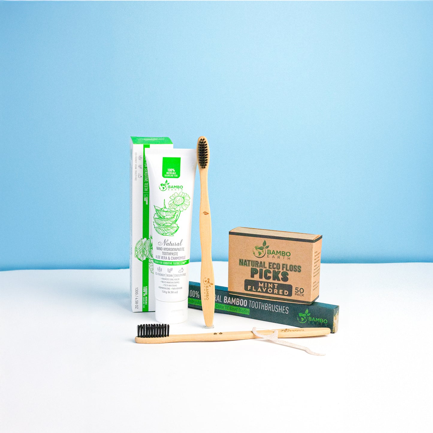 Complete Dental Care Trio With Floss Picks