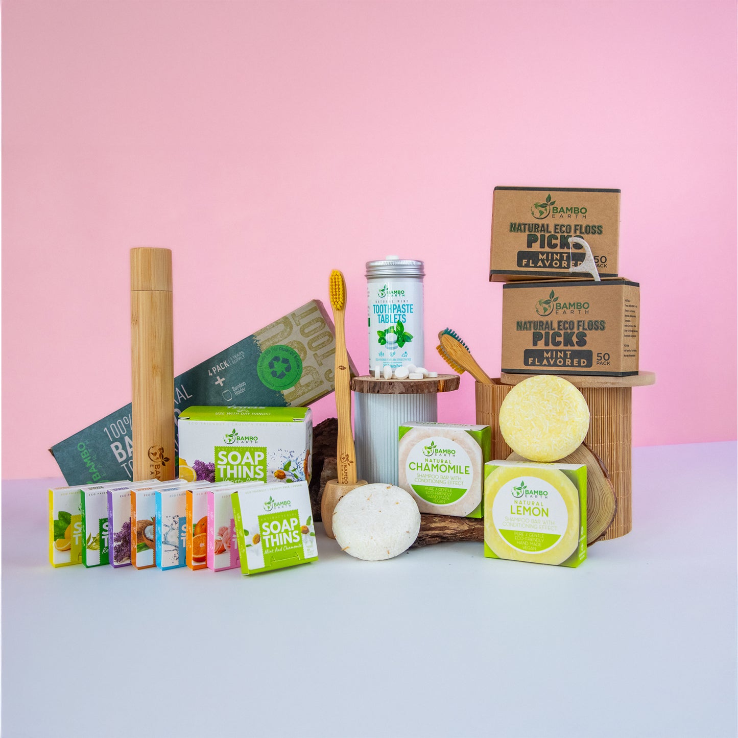 Travel Pack With Toothpaste Tablets and Floss Picks (BG)