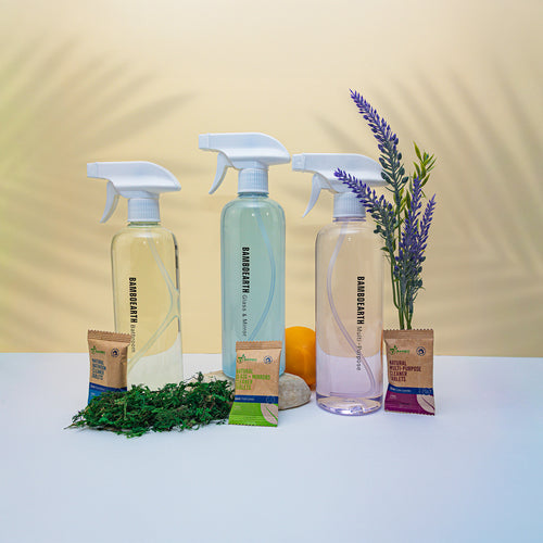Starter Pack Natural Cleaner Single Tablets Trio With Spray Bottles