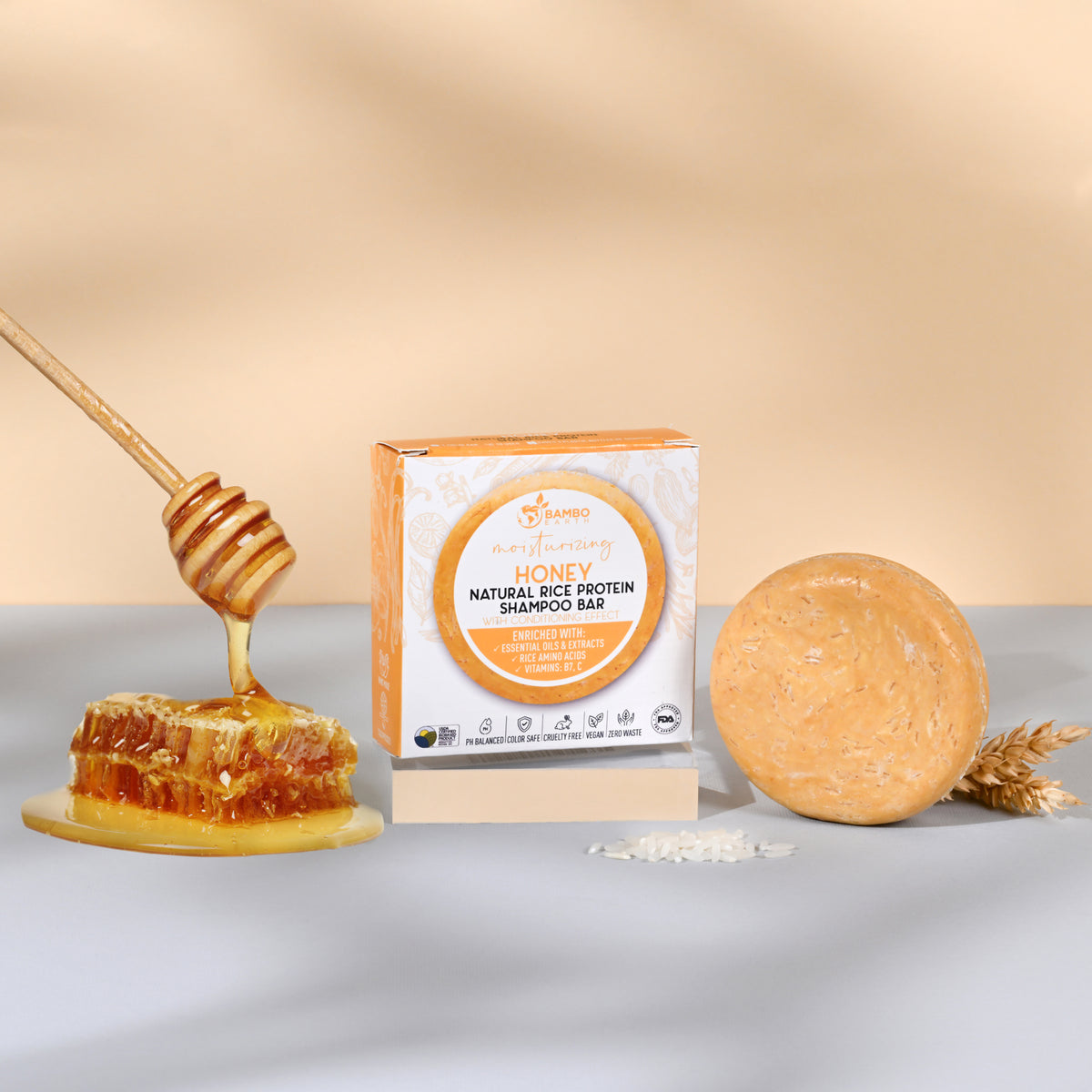 Rice Protein Shampoo With Chamomile And Mint (BG)