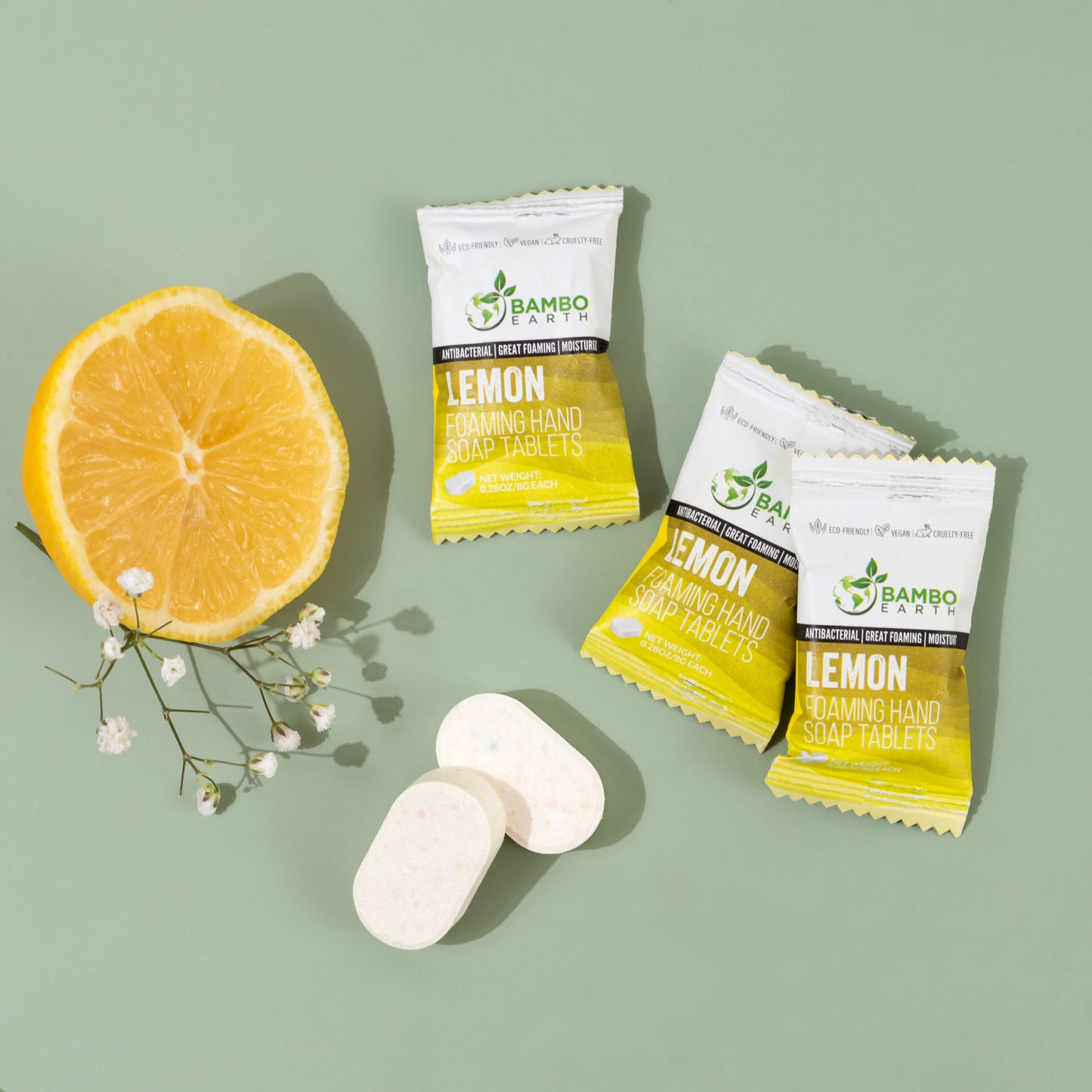 Foaming Hand Soap Lemon Single Tablets