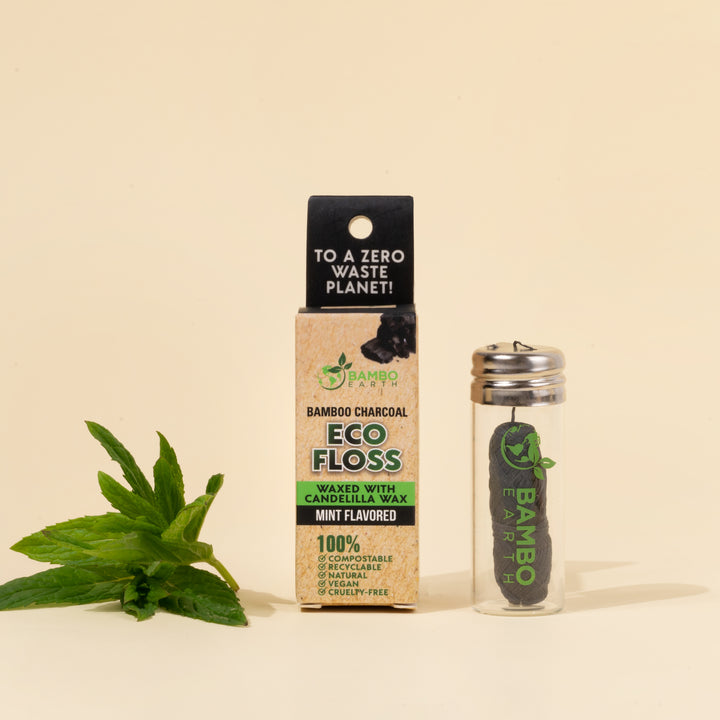 Charcoal Floss With Glass Jar (BG)