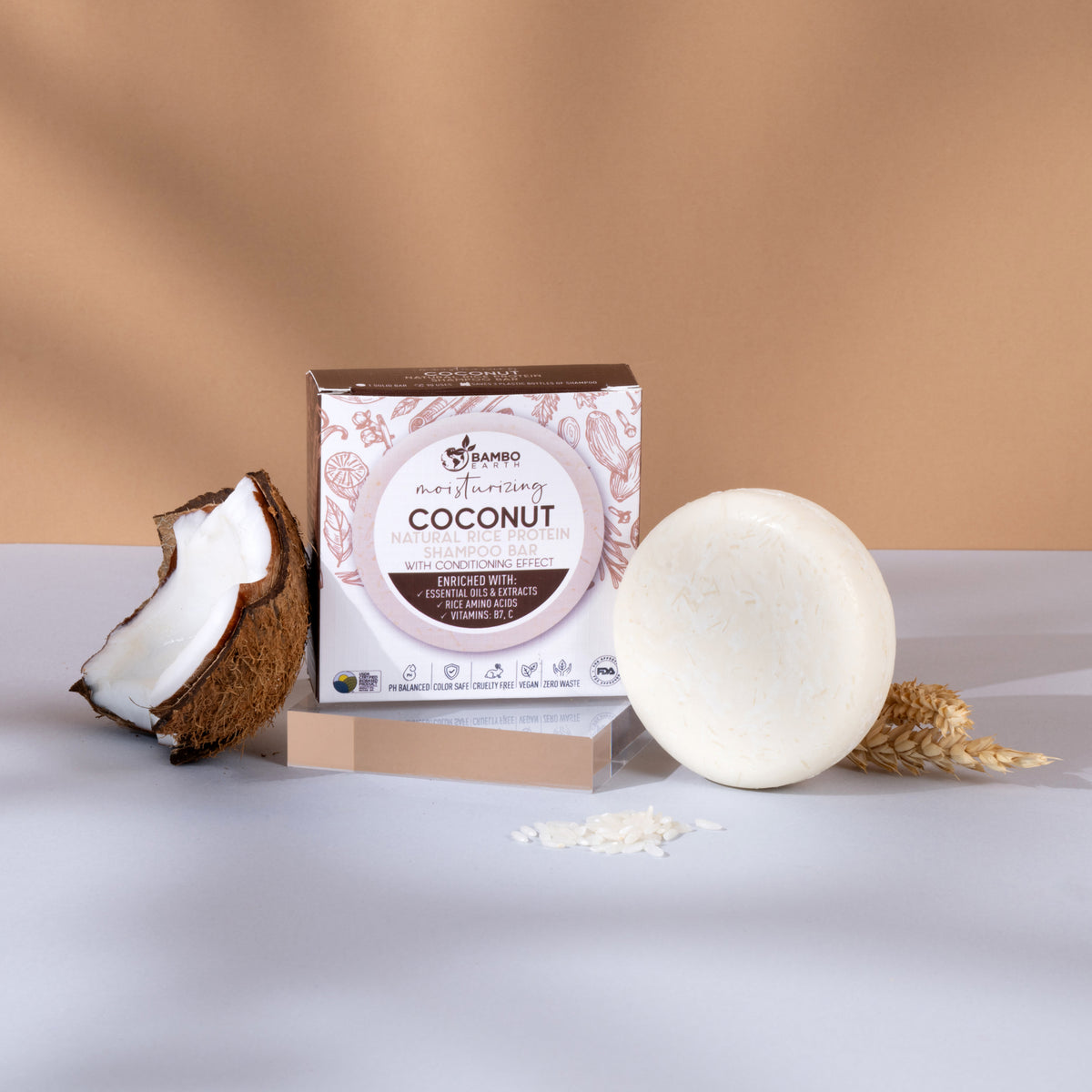 Rice Protein Shampoo With Chamomile And Mint (BG)