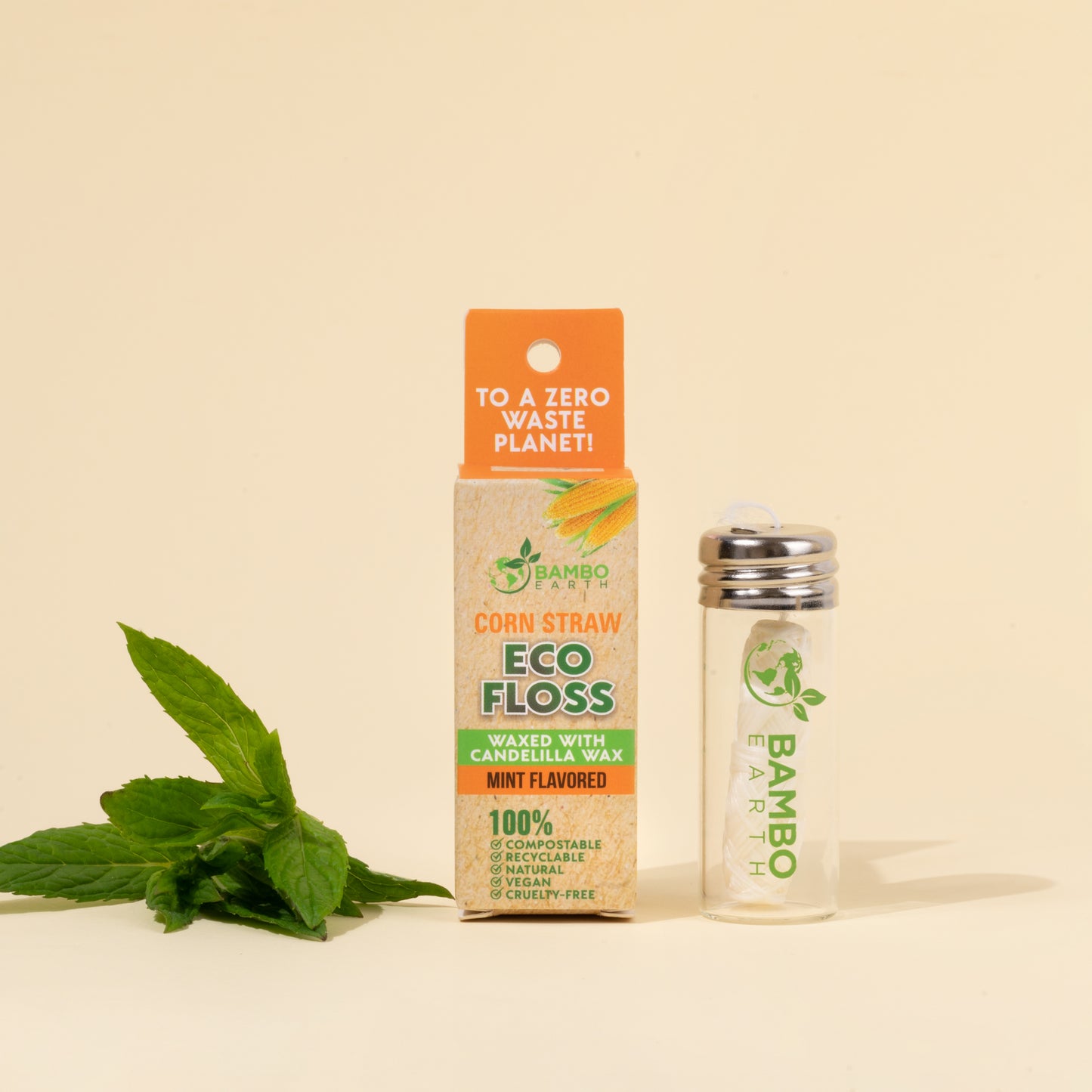 Charcoal Floss With Glass Jar (BG)