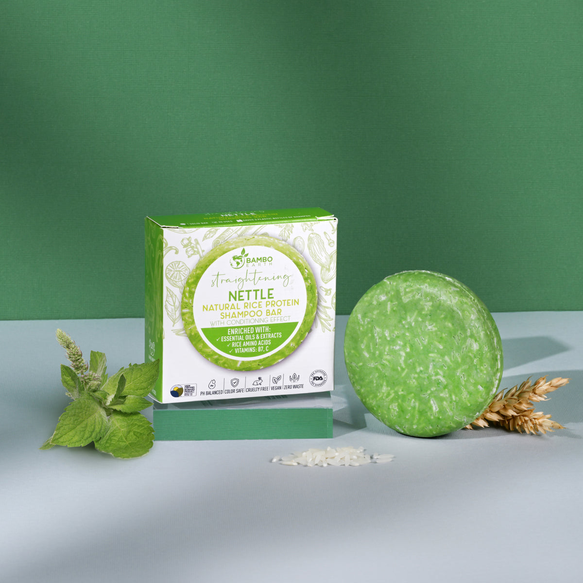 Rice Protein Shampoo With Chamomile And Mint (BG)
