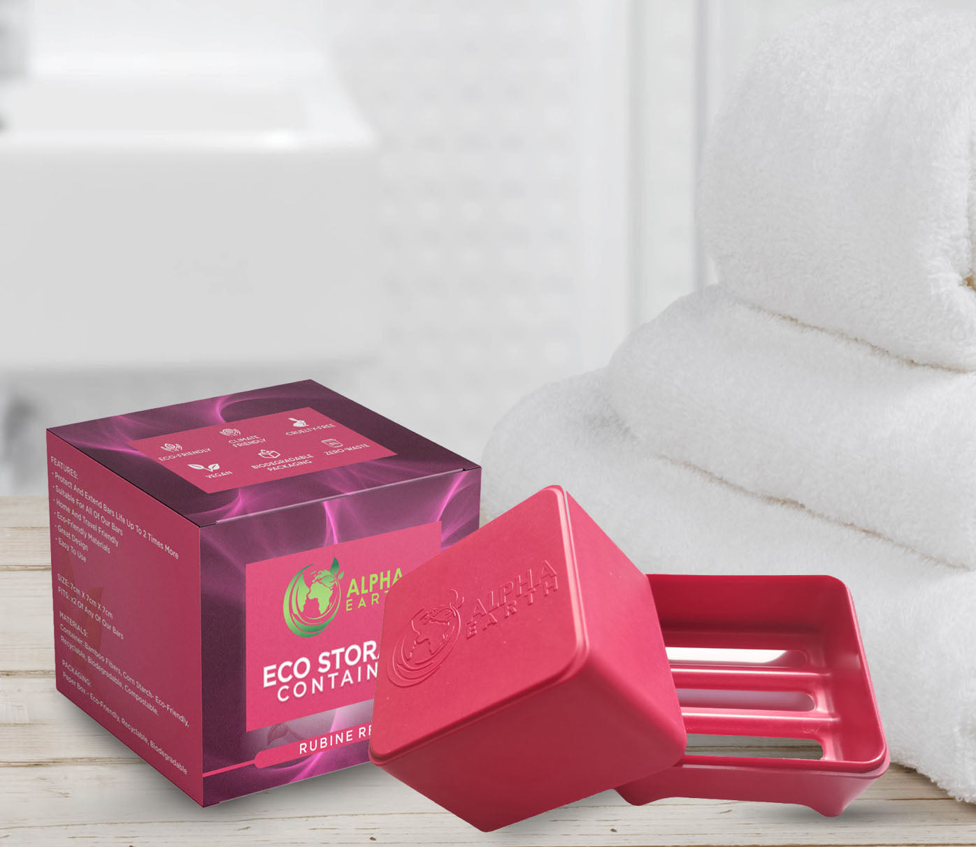 Eco storage containers red (BG)