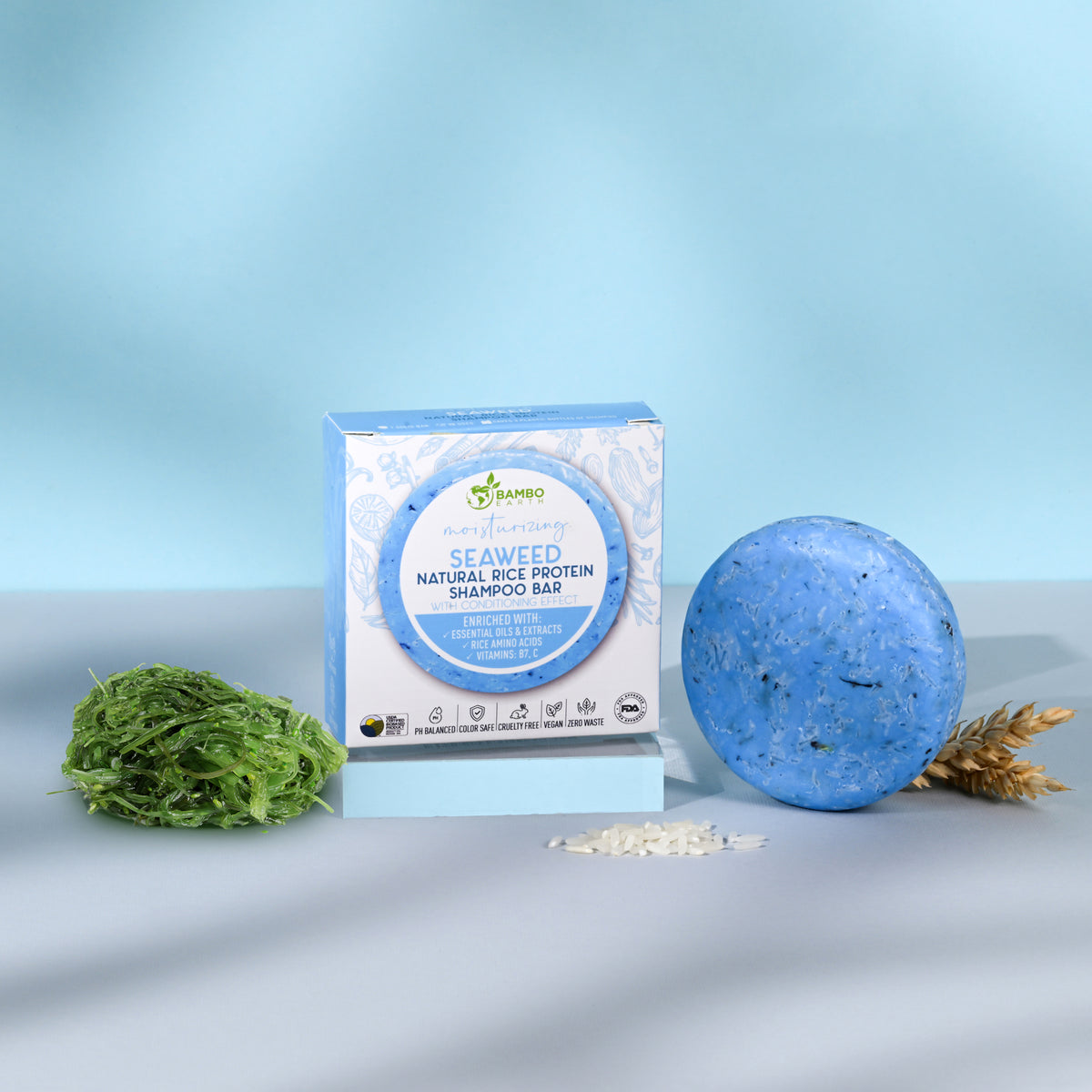 Rice Protein Shampoo With Chamomile And Mint (BG)